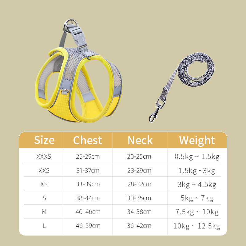 Cat Traction Rope To Prevent Break Free Chest Harness