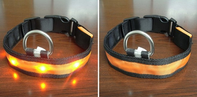 Pomeranian Husky Small And Medium-Sized Big Dog Smlxl Luminous Led Pet Collar