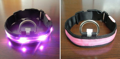 Pomeranian Husky Small And Medium-Sized Big Dog Smlxl Luminous Led Pet Collar