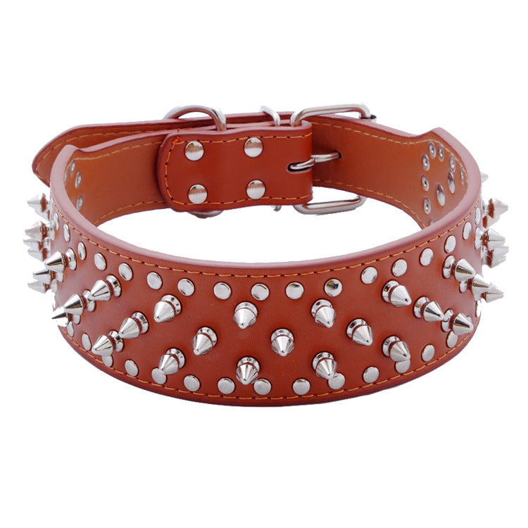 Pet Collar Large Dog Punk Rivet
