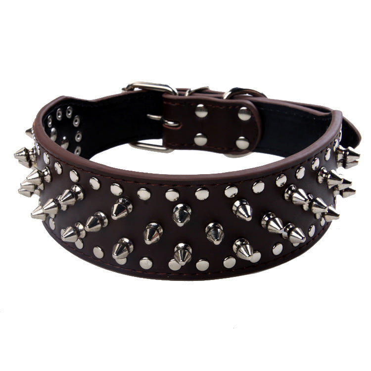 Pet Collar Large Dog Punk Rivet