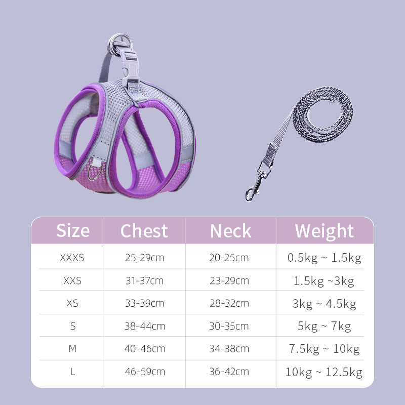 Cat Traction Rope To Prevent Break Free Chest Harness