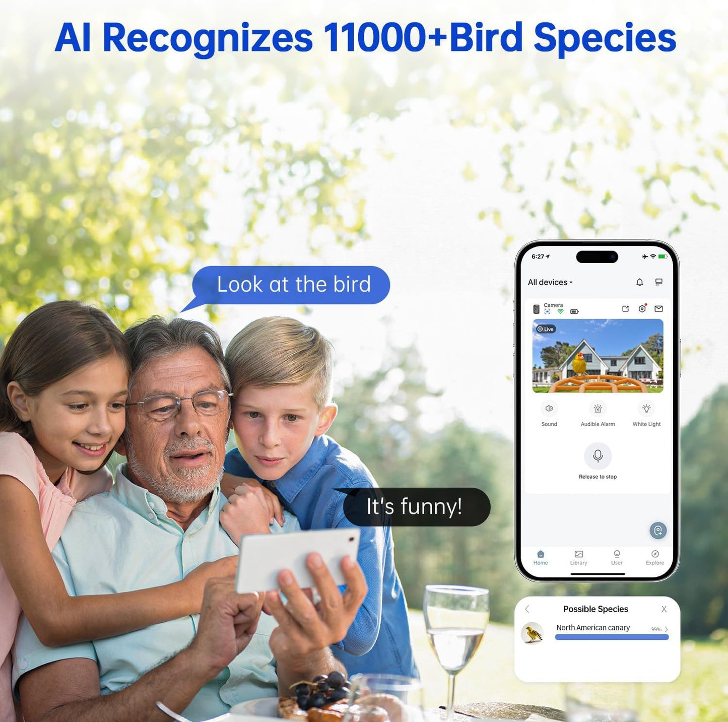 Smart Feeder Surveillance Wireless Camera