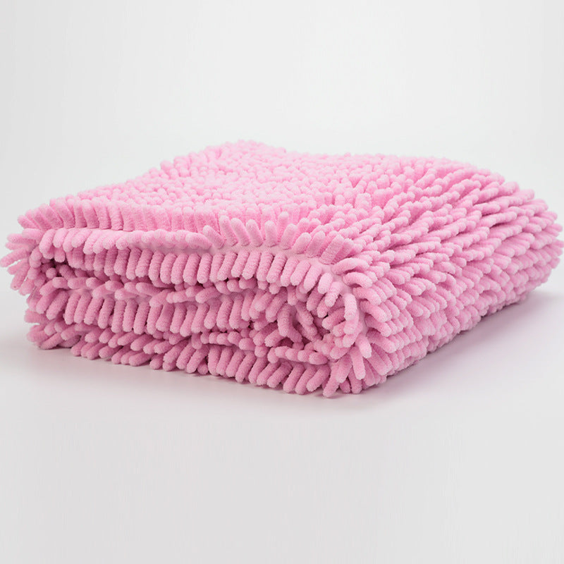 Household Simple Chenille Pet Absorbent Towel