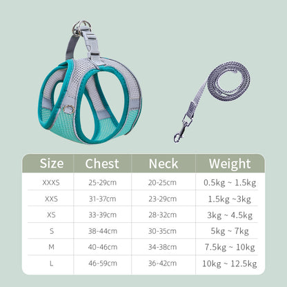 Cat Traction Rope To Prevent Break Free Chest Harness