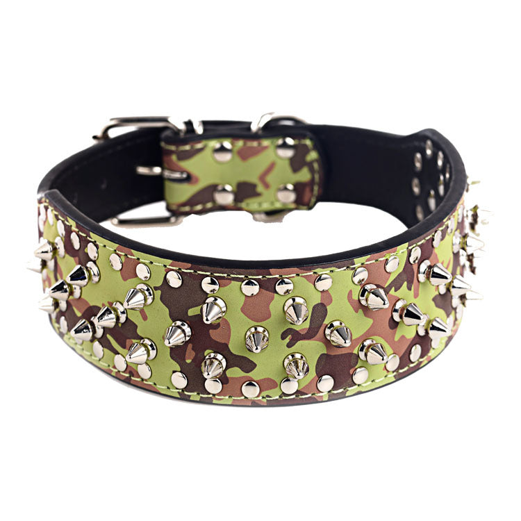 Pet Collar Large Dog Punk Rivet