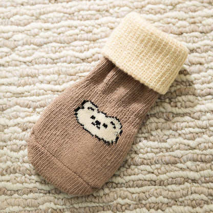 Pet Socks, Long Tubes, Anti-slip And Dirt-resistant Socks For Dogs, Four Pairs, Dog Shoes For Going Out, Foldable Joint Bichon Frise Socks