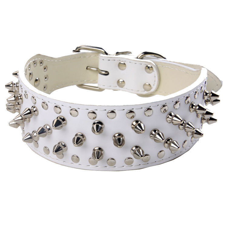 Pet Collar Large Dog Punk Rivet