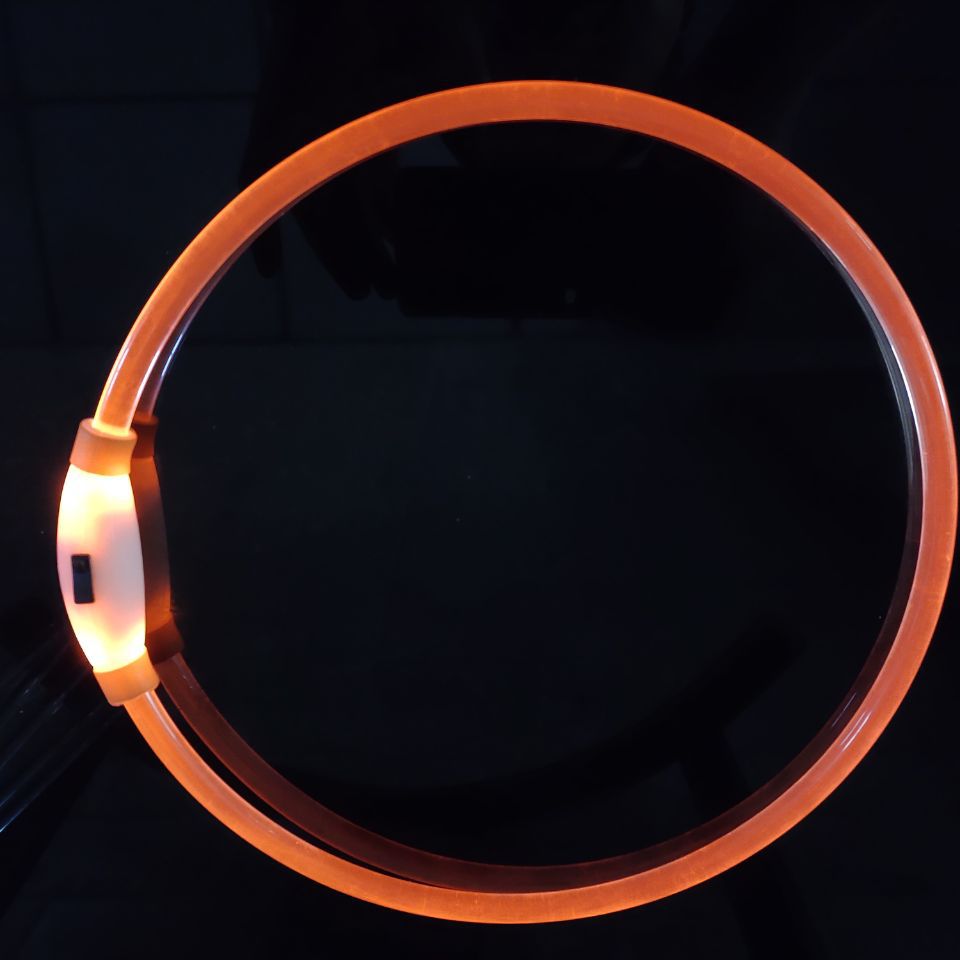 Shiny Dog Collar Dog In-ground Fence Receiver Collar Free Cutting Dog Collar Anti-lost USB Charging