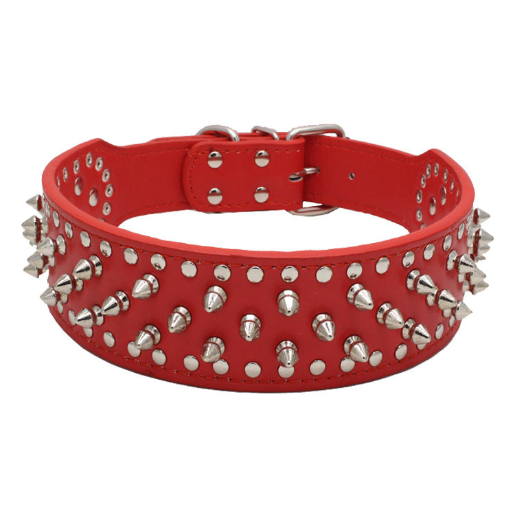 Pet Collar Large Dog Punk Rivet