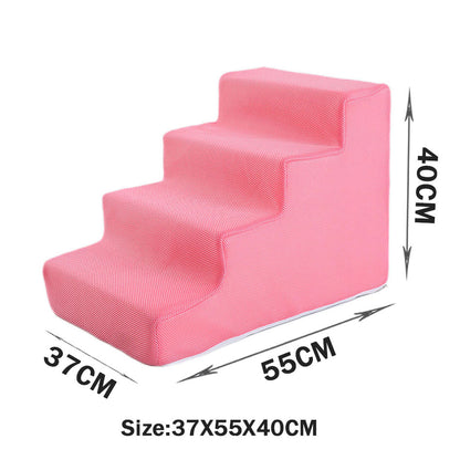 Pet Cat Sofa Steps Folding Non-slip Dog Ladder