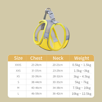 Cat Traction Rope To Prevent Break Free Chest Harness