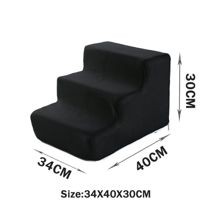 Pet Cat Sofa Steps Folding Non-slip Dog Ladder
