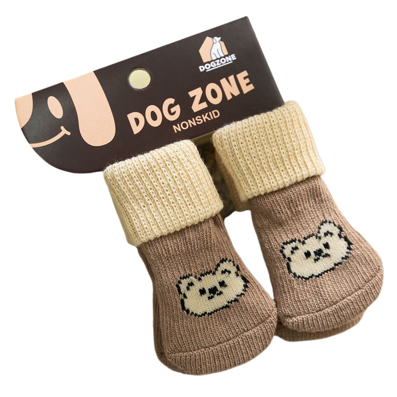 Pet Socks, Long Tubes, Anti-slip And Dirt-resistant Socks For Dogs, Four Pairs, Dog Shoes For Going Out, Foldable Joint Bichon Frise Socks